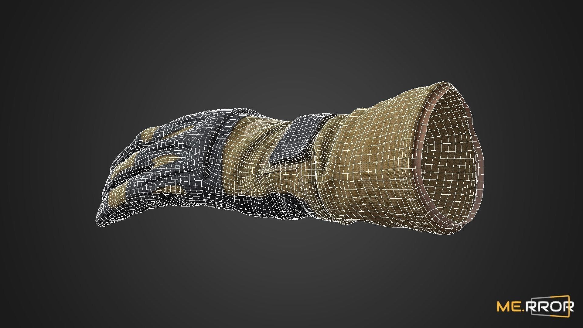 Game Ready Millitary Tactical Glove Low-poly 3D model_15