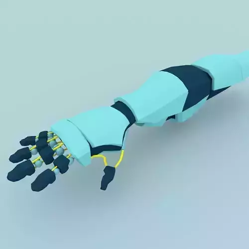 Robotic Arm Low-poly 3D model