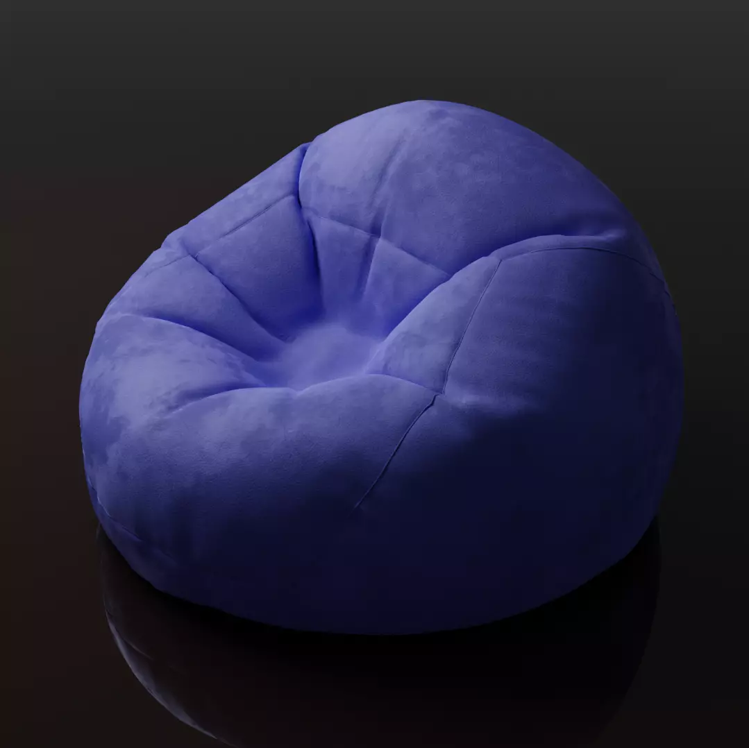 Bean bag Free 3D model_0