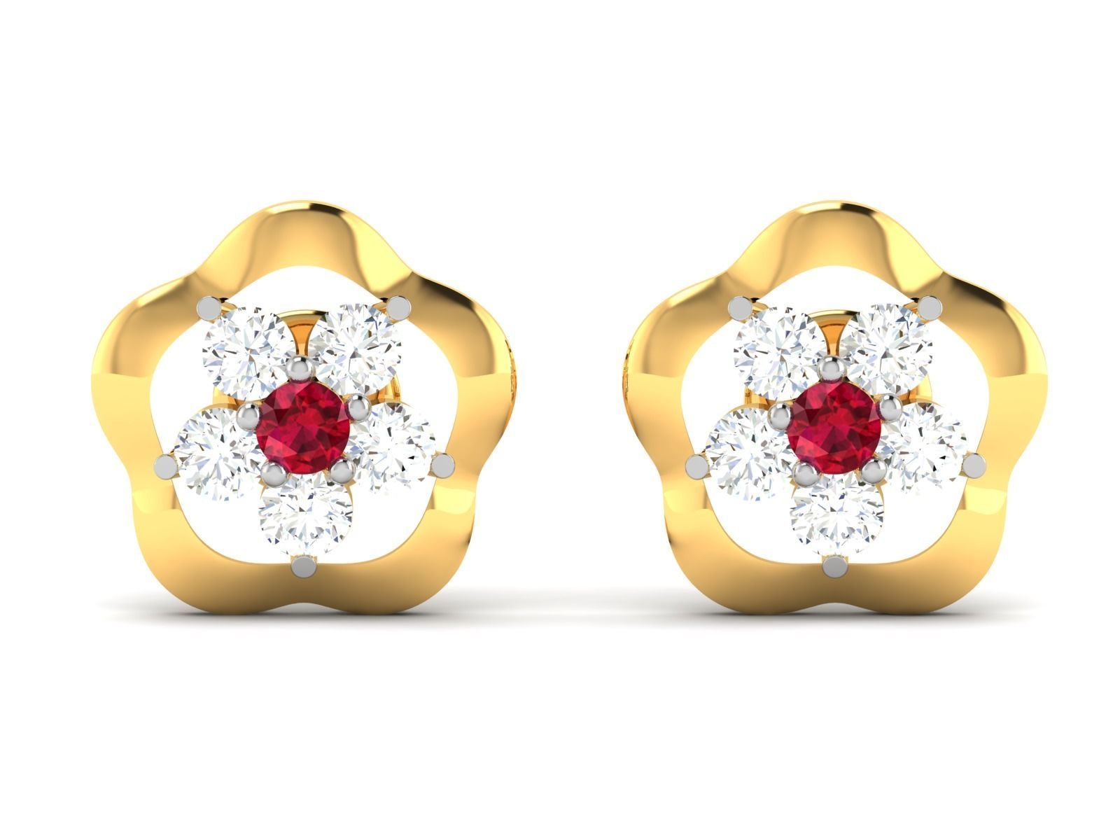 Women Earring 3dm STL OBJ FBX Render Details 3D print model_3