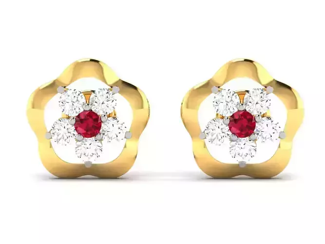 Women Earring 3dm STL OBJ FBX Render Details 3D print model