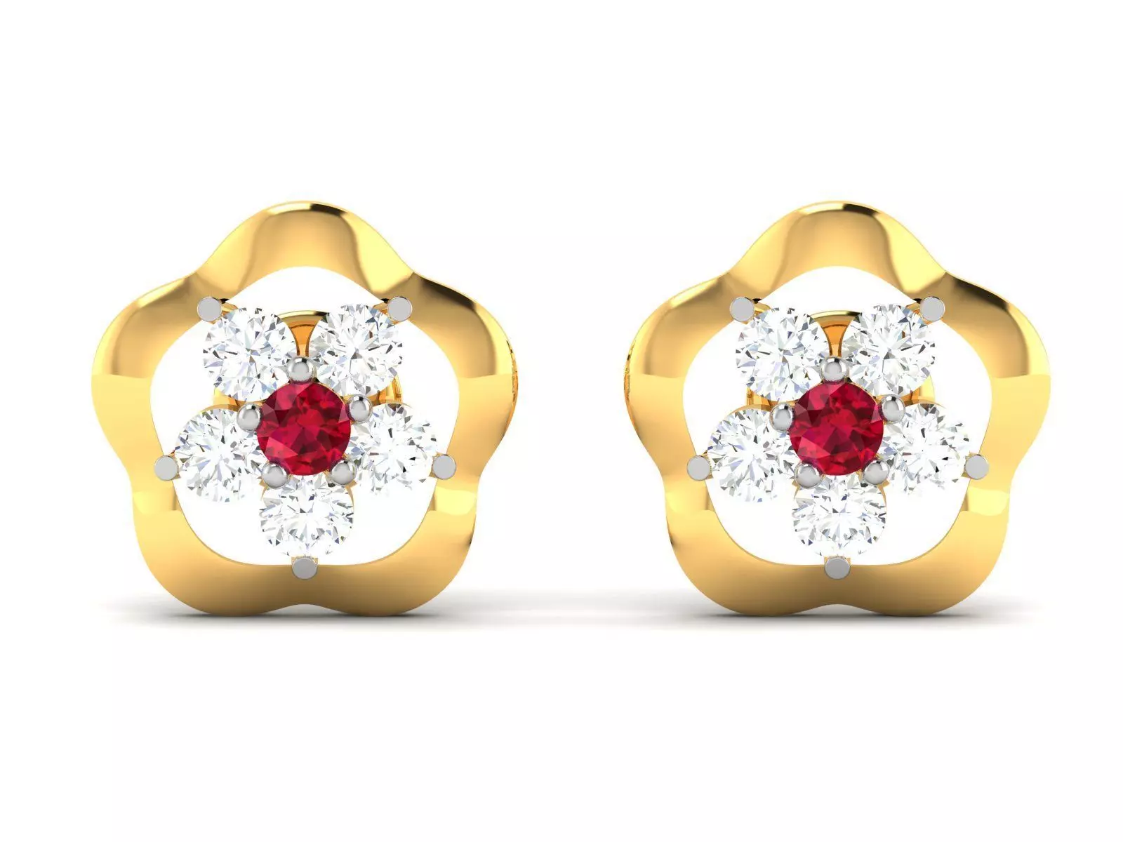 Women Earring 3dm STL OBJ FBX Render Details 3D print model_0