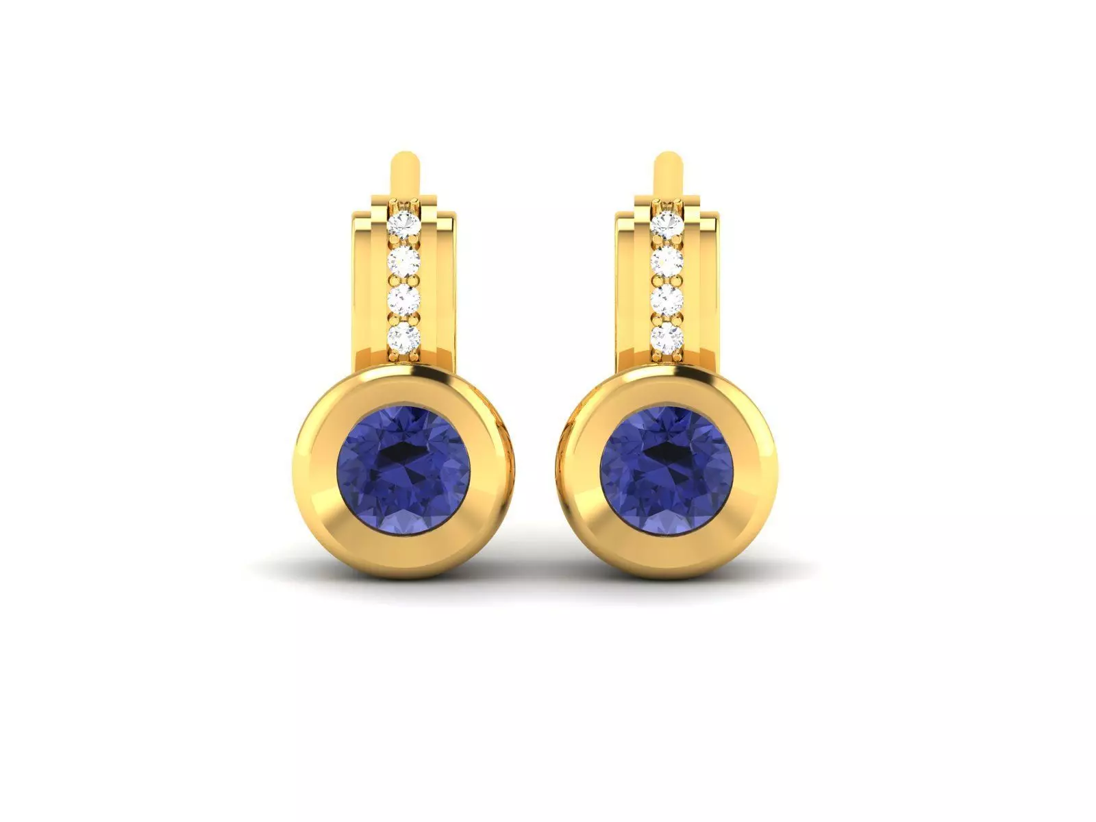 Women Earring 3dm STL OBJ FBX Render Details 3D print model