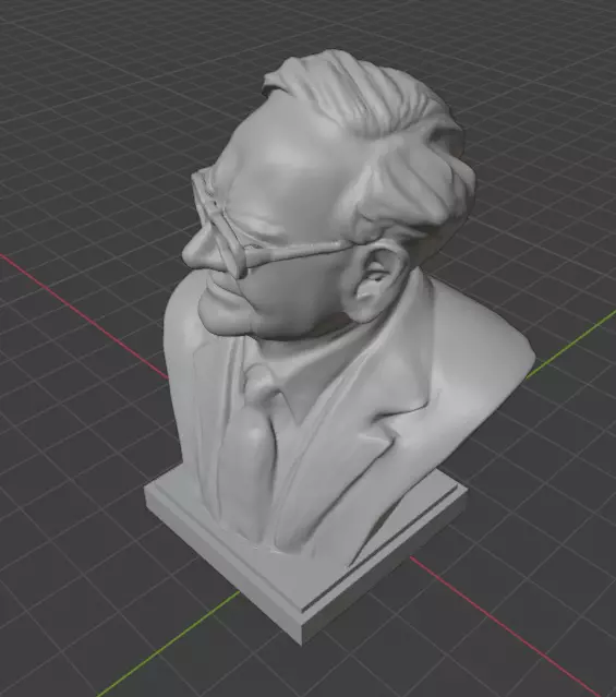 Warren Buffett 3D print model_20