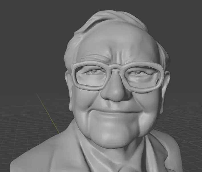 Warren Buffett 3D print model_16