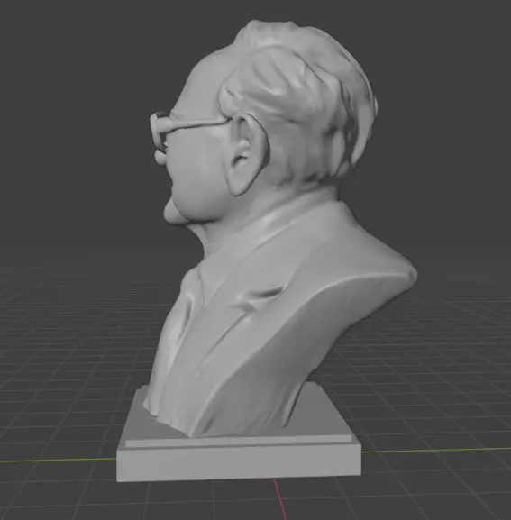 Warren Buffett 3D print model_7