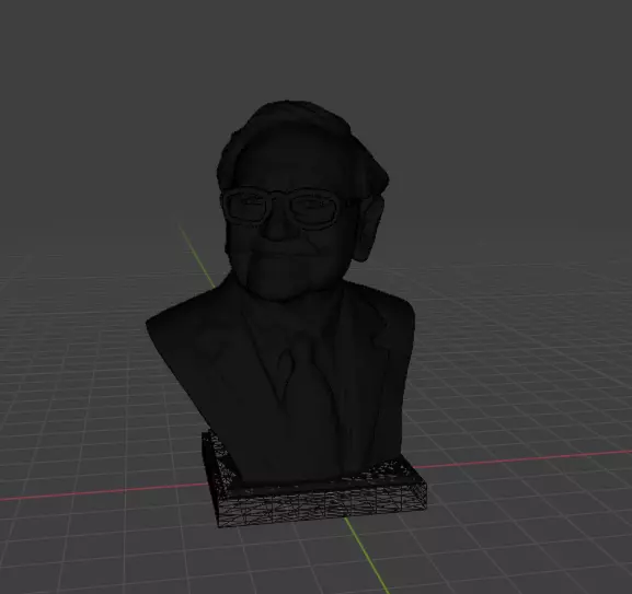 Warren Buffett 3D print model_23