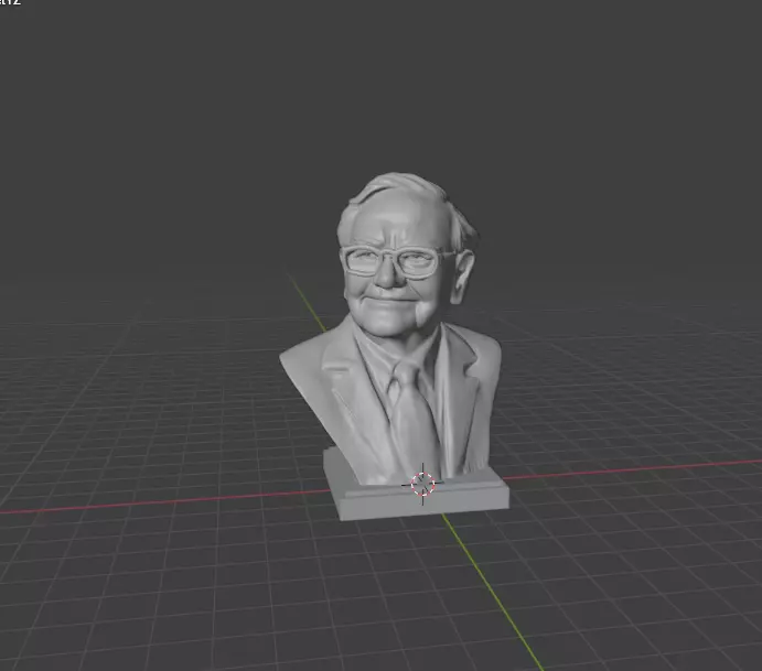 Warren Buffett 3D print model_22