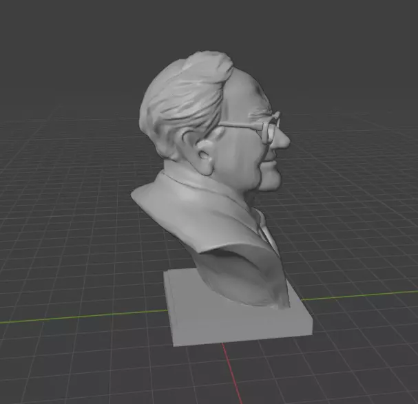 Warren Buffett 3D print model_6