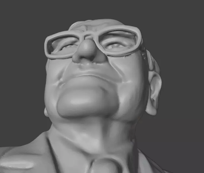 Warren Buffett 3D print model_25