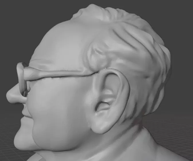Warren Buffett 3D print model_21