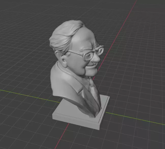 Warren Buffett 3D print model_10
