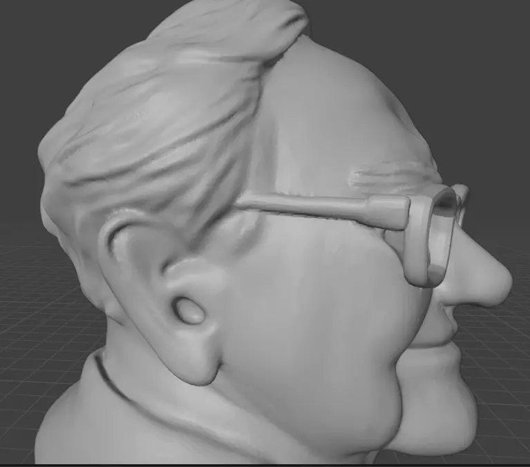 Warren Buffett 3D print model_26
