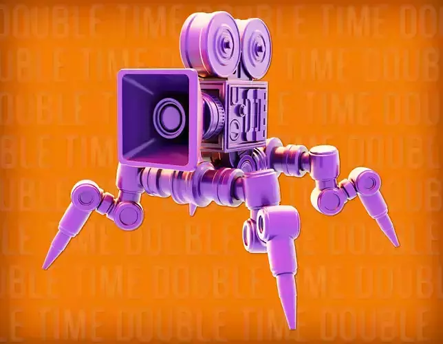 Robo-Tank 3D Print model movie camera 3D print model