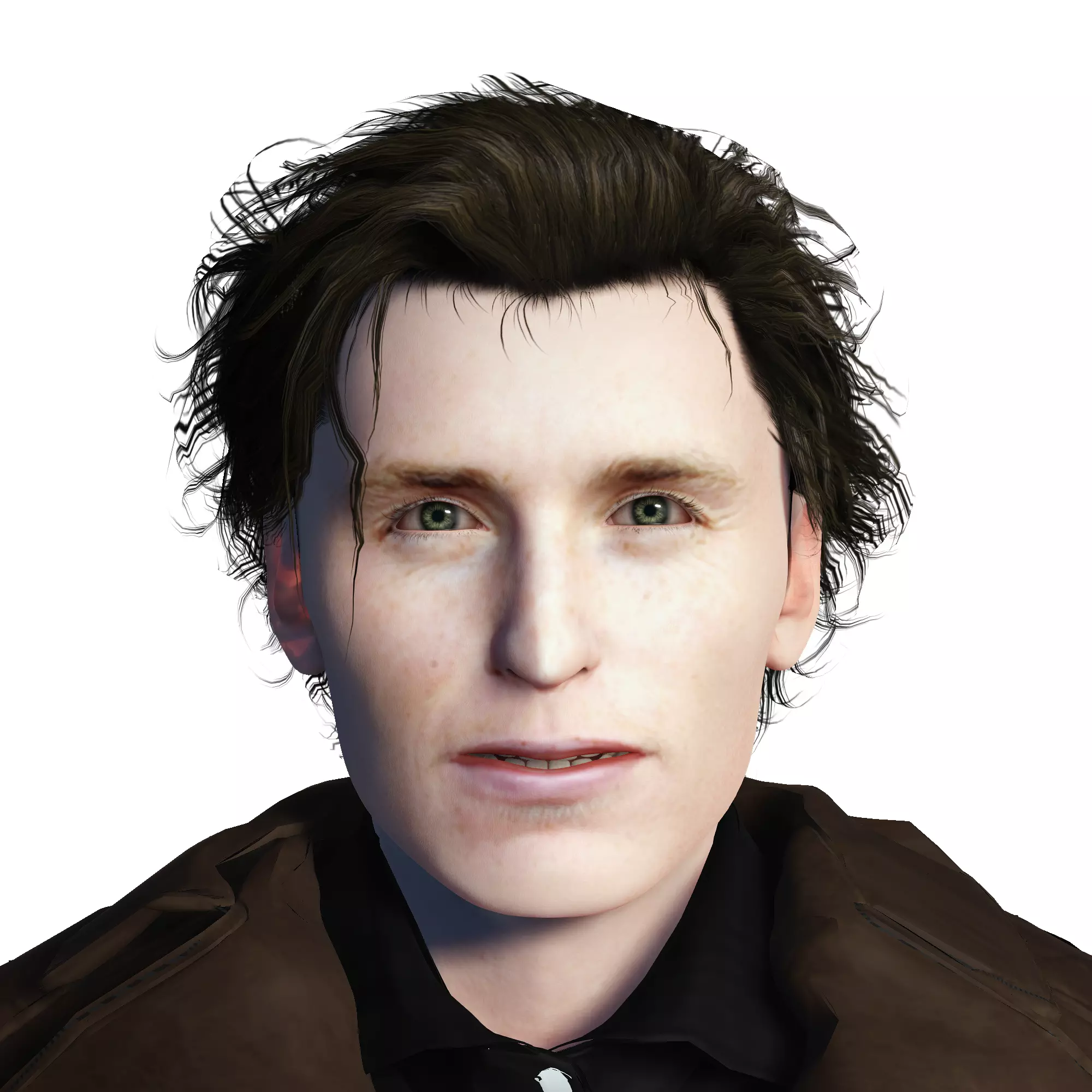 Eddie Redmayne 3D Rigged model ready for animation Low-poly 3D model_0