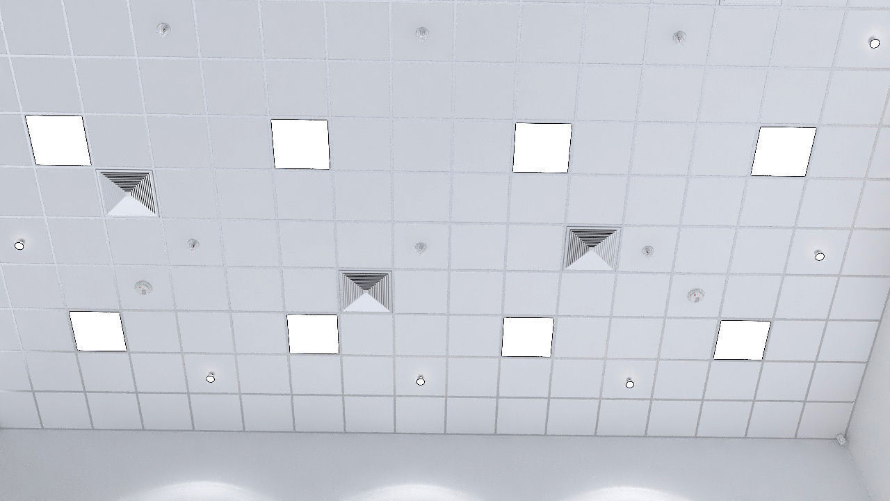 Ceiling tiles 3D model_3