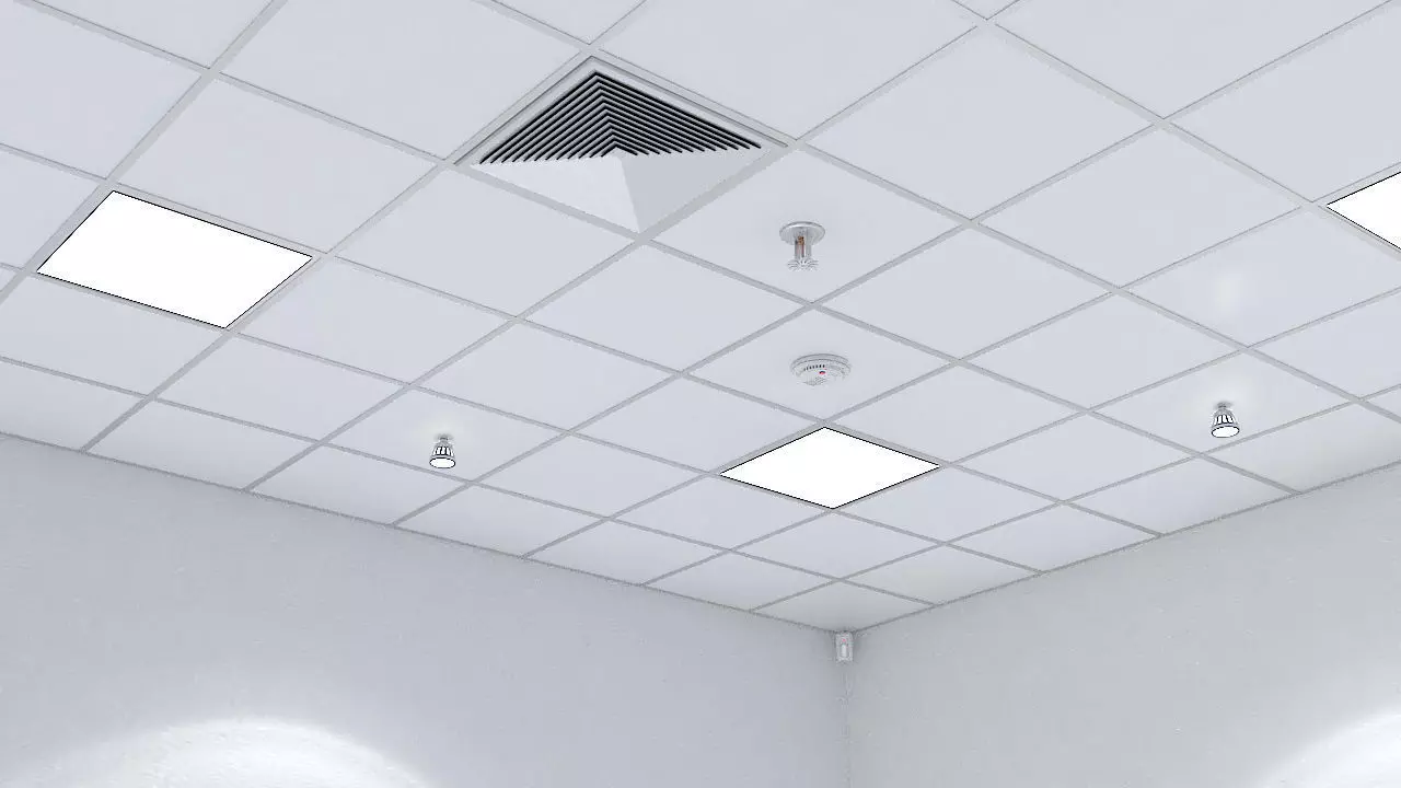 Ceiling tiles 3D model_0