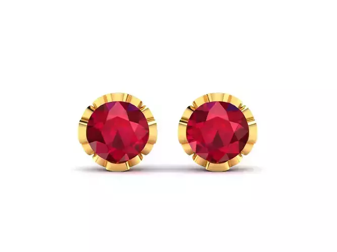 Women Earring 3dm STL OBJ FBX Render Details