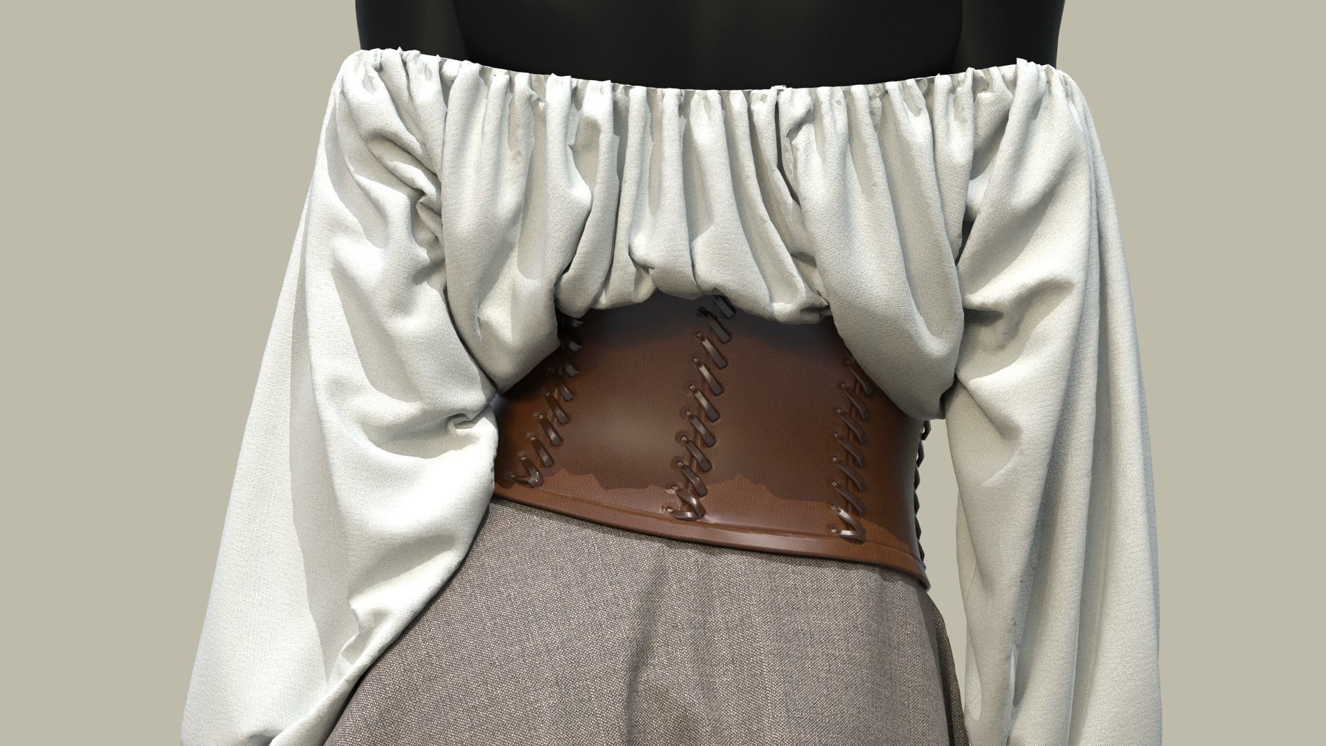 New Female Custom outfits  3D model_24