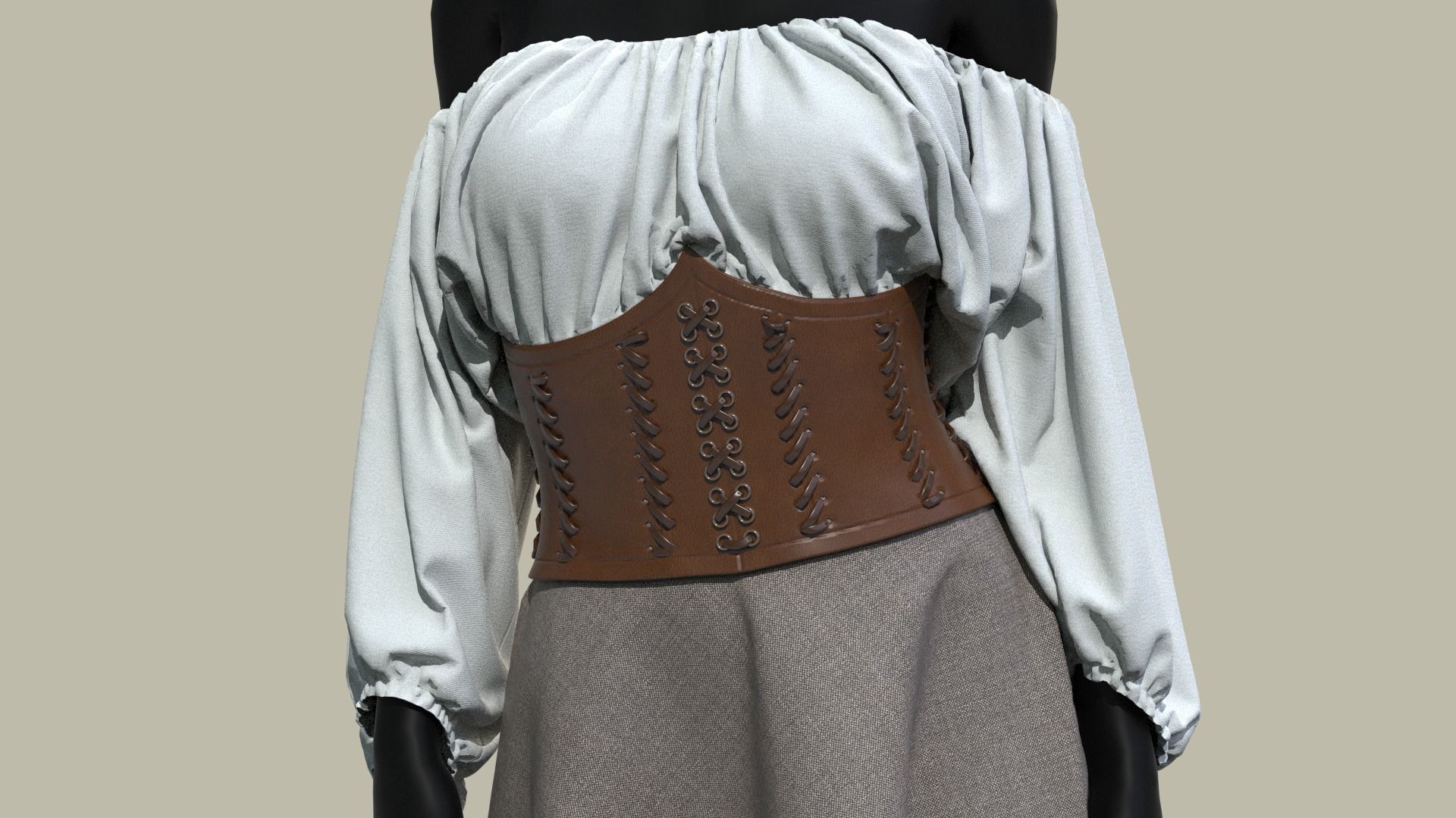 New Female Custom outfits  3D model_25