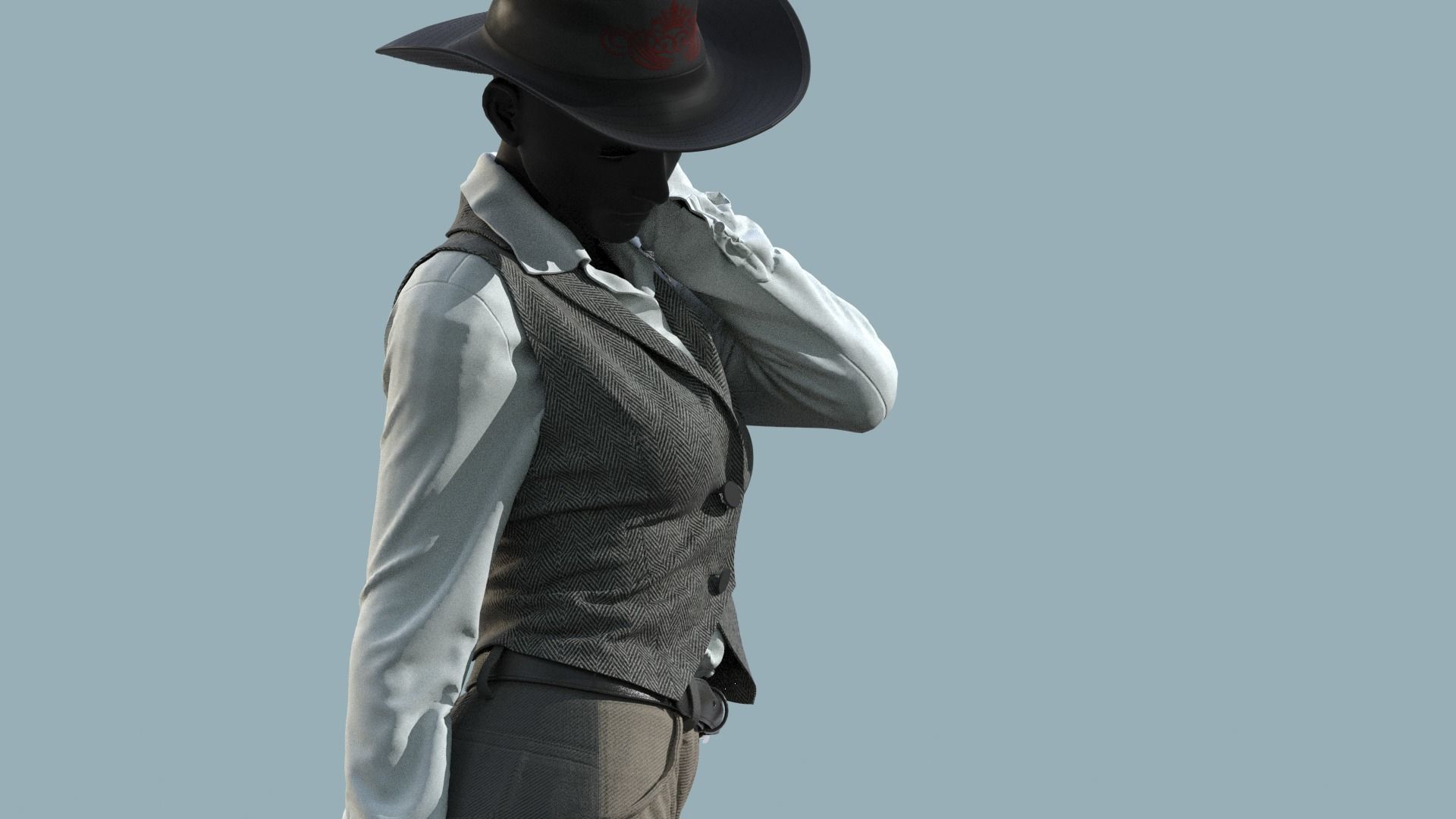 New Female Custom outfits  3D model_10