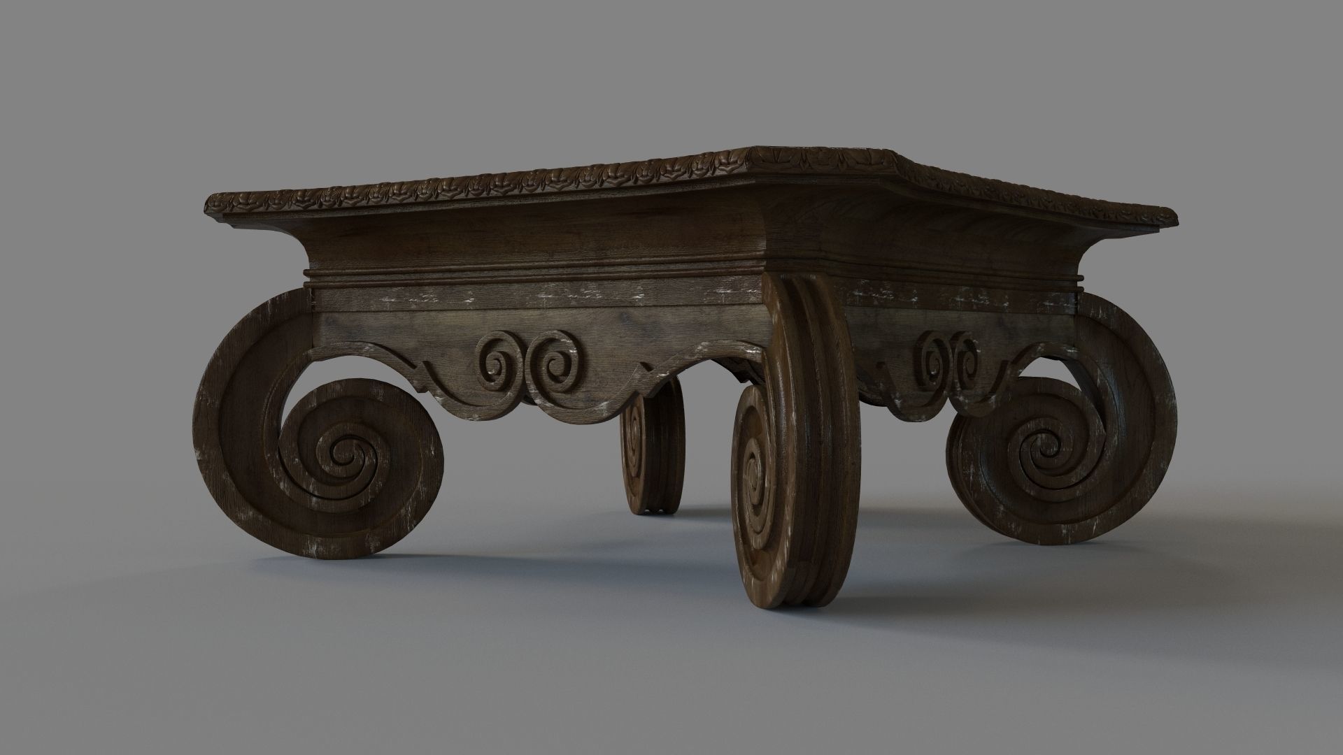 Living Room Rhapsody Square Cocktail Table 3D model_4