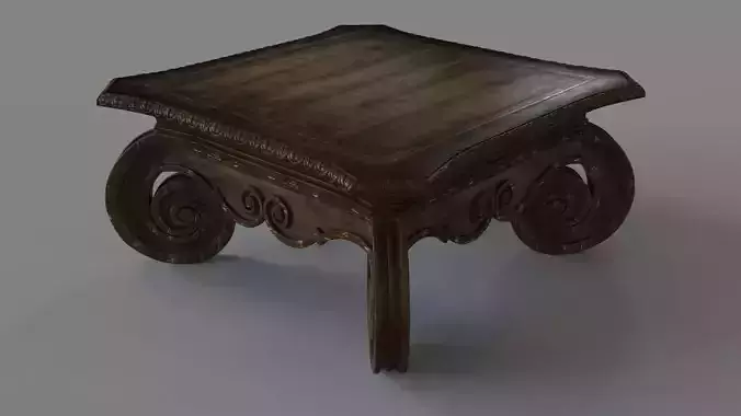 Living Room Rhapsody Square Cocktail Table 3D model