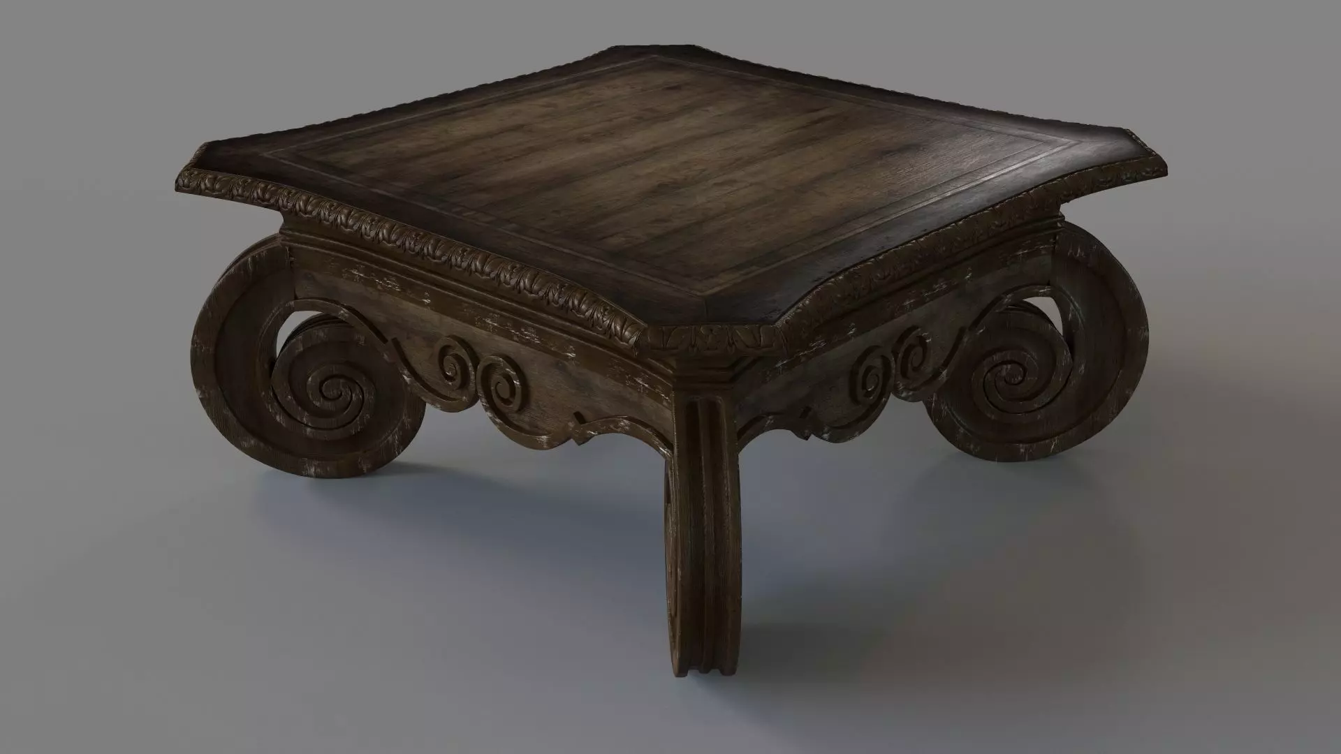 Living Room Rhapsody Square Cocktail Table 3D model_0