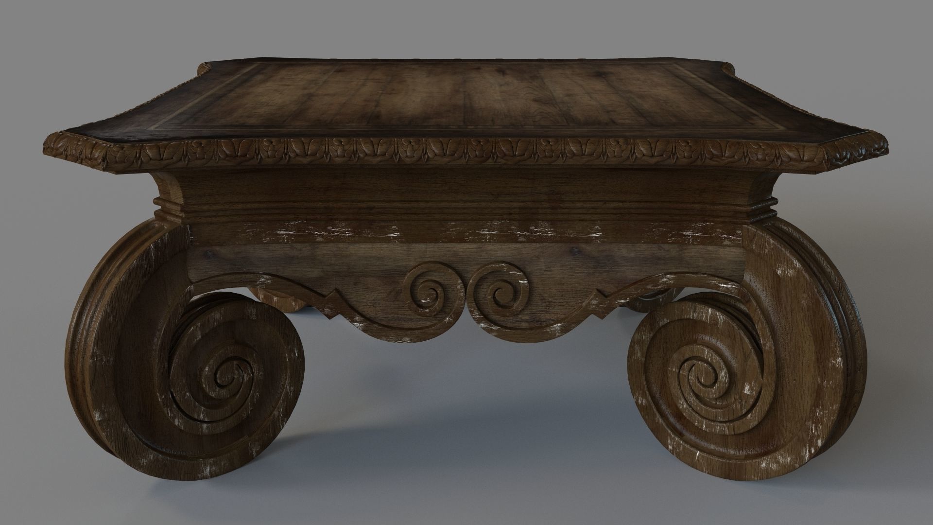 Living Room Rhapsody Square Cocktail Table 3D model_1