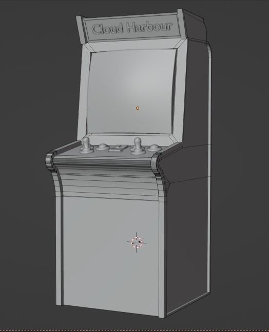 Arcade Game Machine Free 3D  Free 3D model_1