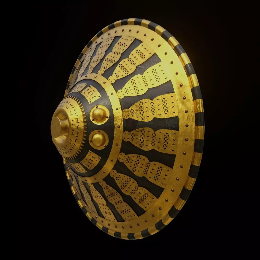 Ethiopian Warrior Shield  3D model_0