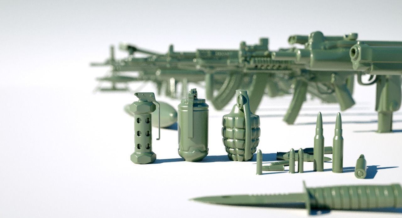Military equipment 3D print model_1