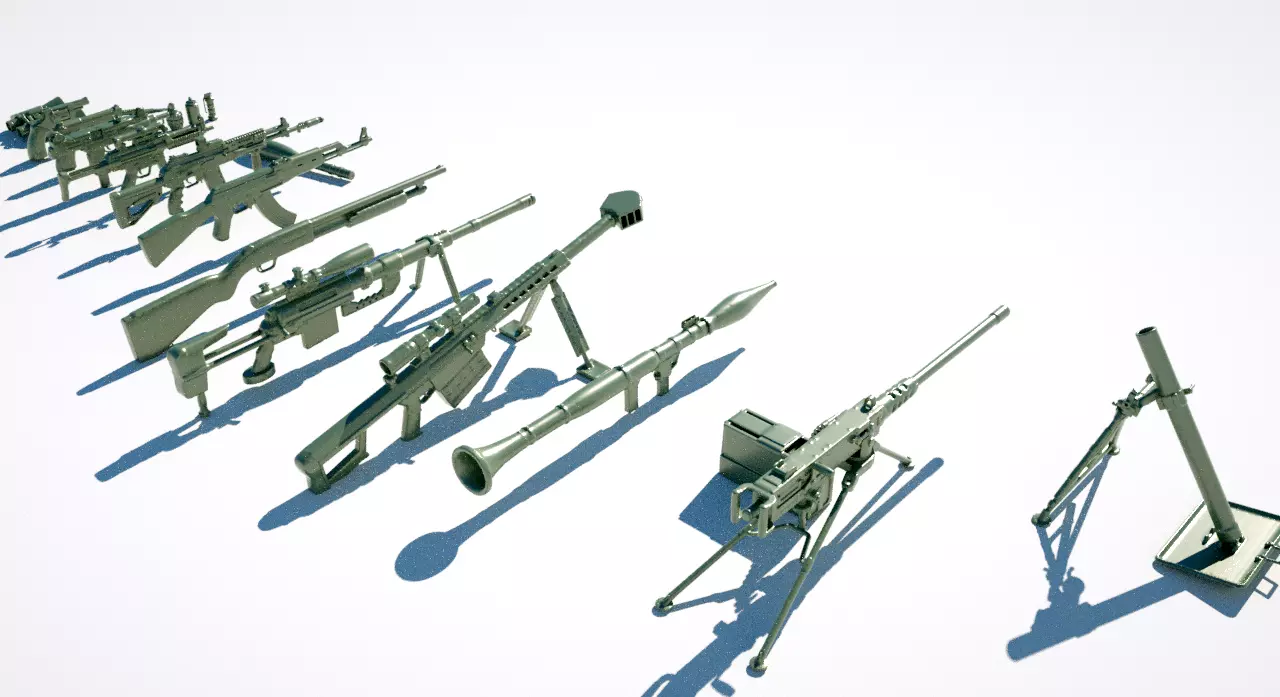 Military equipment 3D print model_0