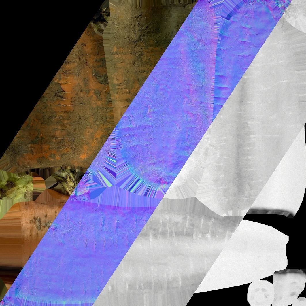 Carrots  Box Crate Stand Low-poly 3D model_14