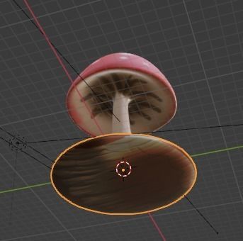 Mushroom with polka dots Low-poly 3D model_4