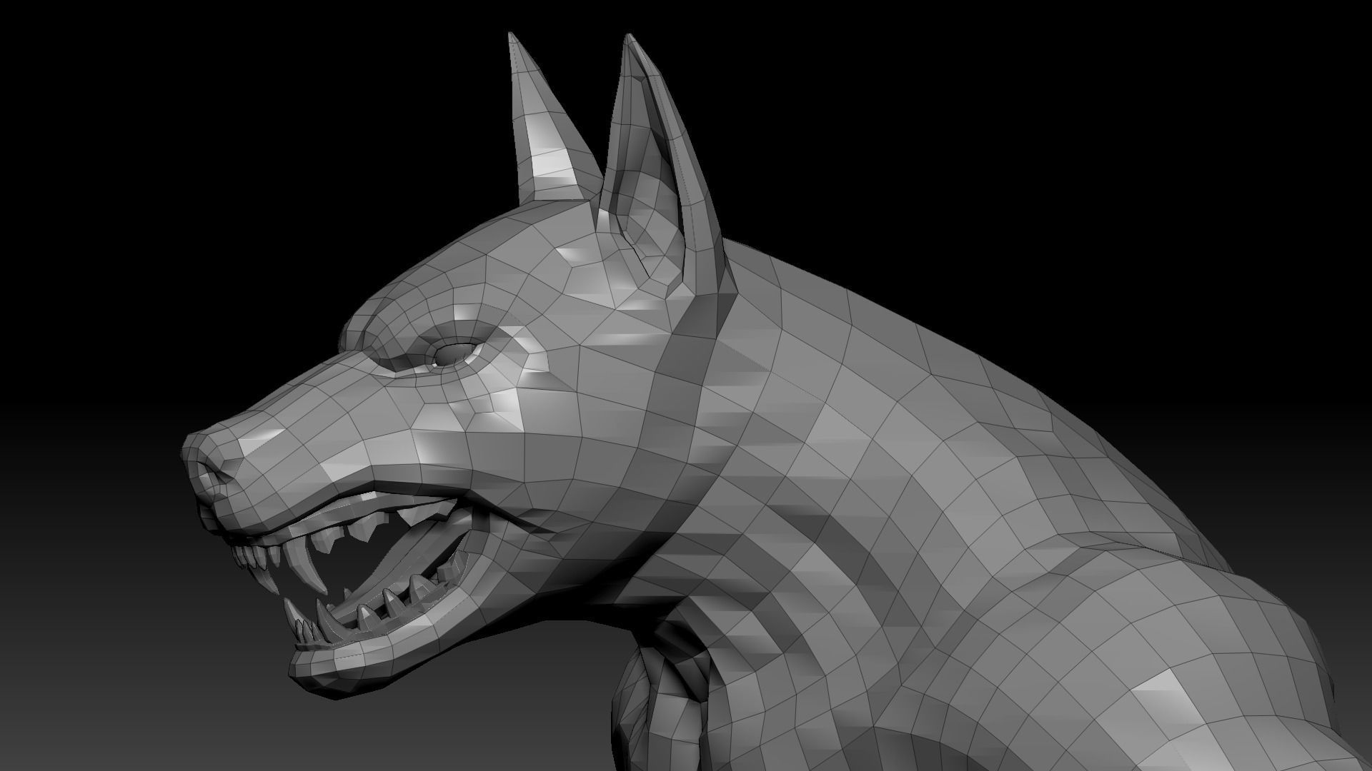 Werewolf High Quality Sculpt 3D model_6