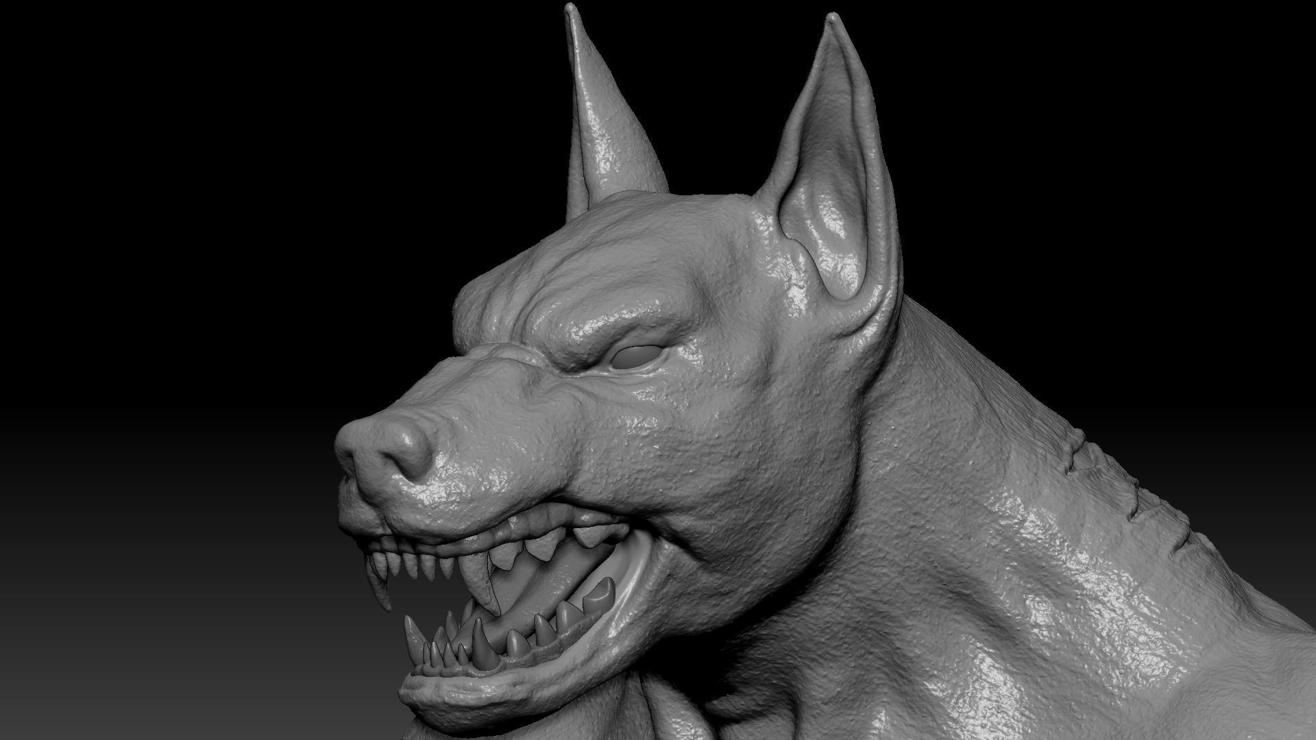 Werewolf High Quality Sculpt 3D model_2