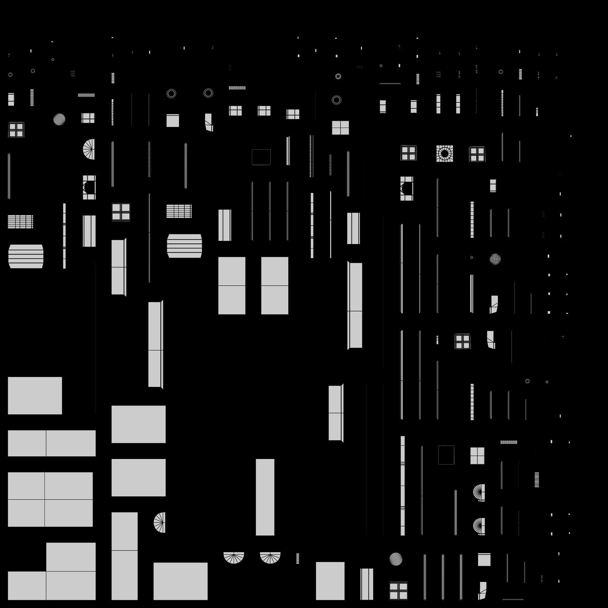 Cube Satellite Low-poly 3D model_15