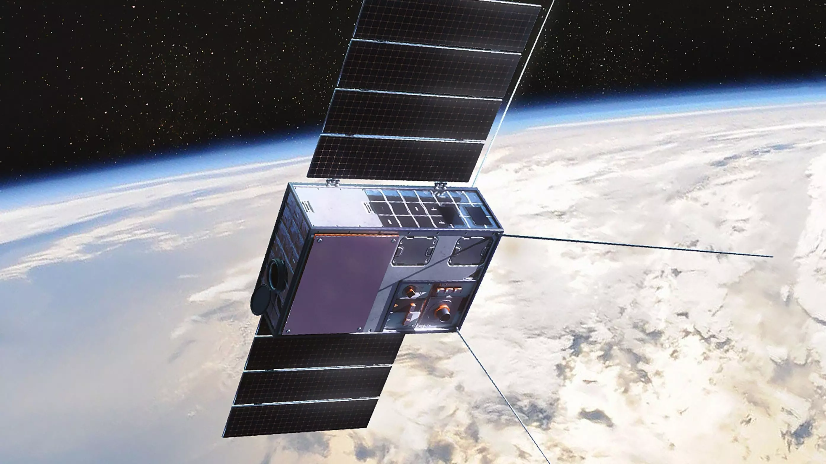 Cube Satellite Low-poly 3D model_0