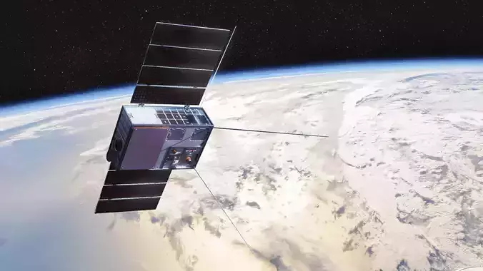 Cube Satellite Low-poly 3D model