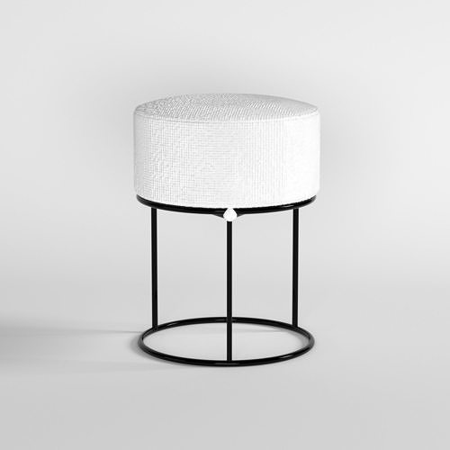mini leather chair 3D model