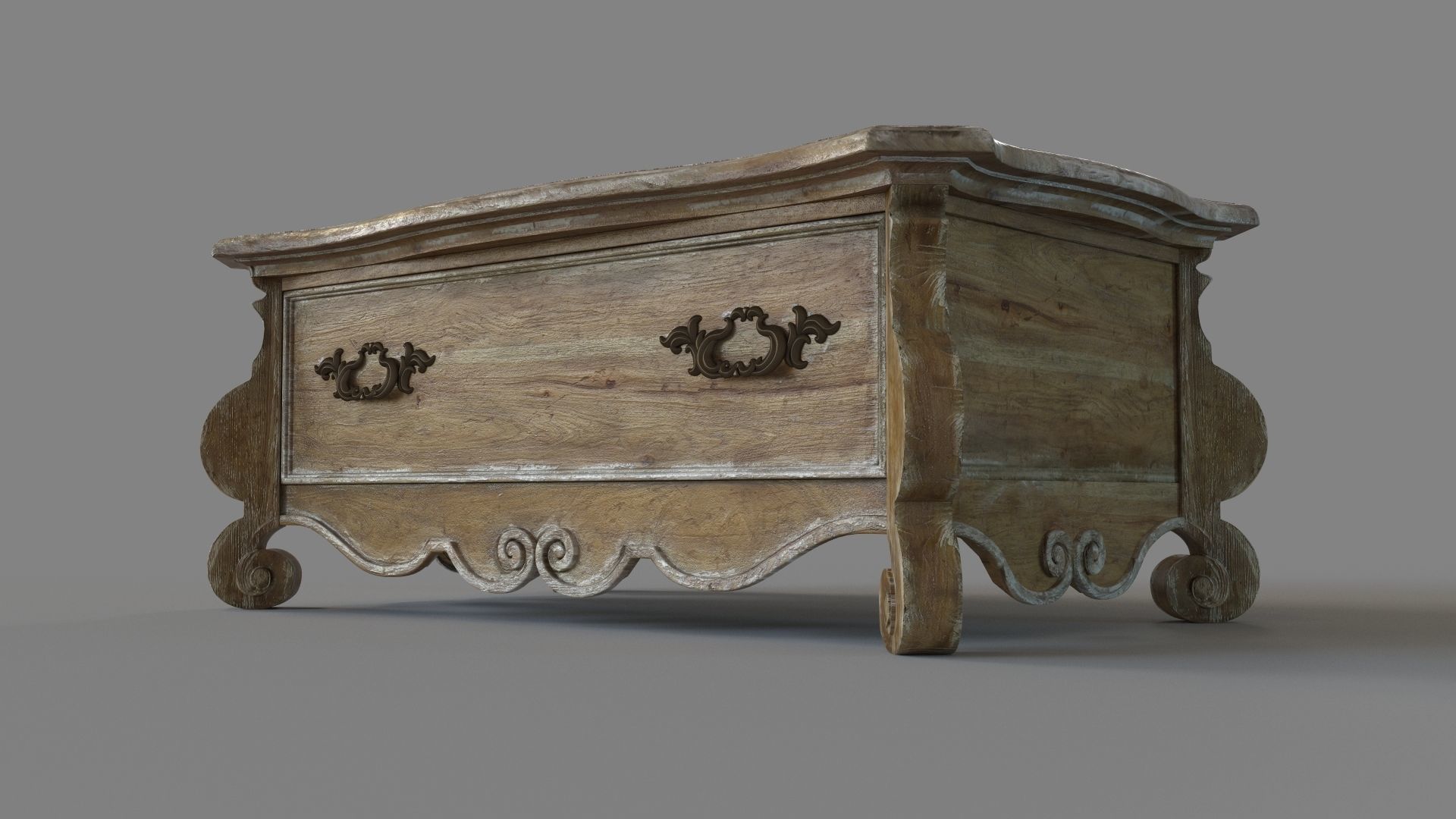 Living Room Chatelet Rectangle Cocktail Table 3D model_4