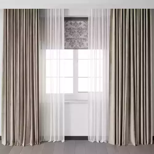 Hadi Curtain With Roman Blind 73