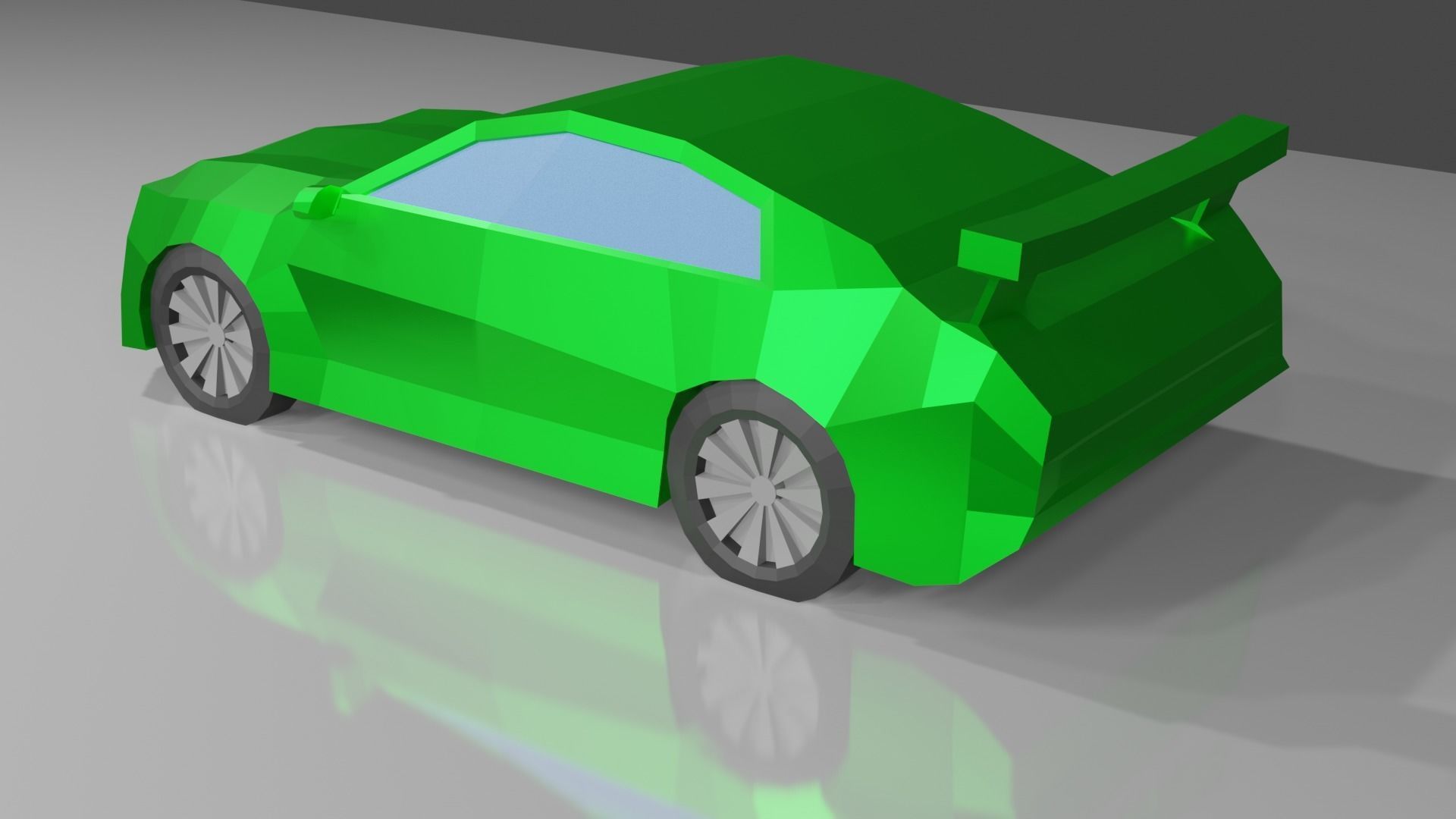 low poly cars car Low-poly 3D model_9
