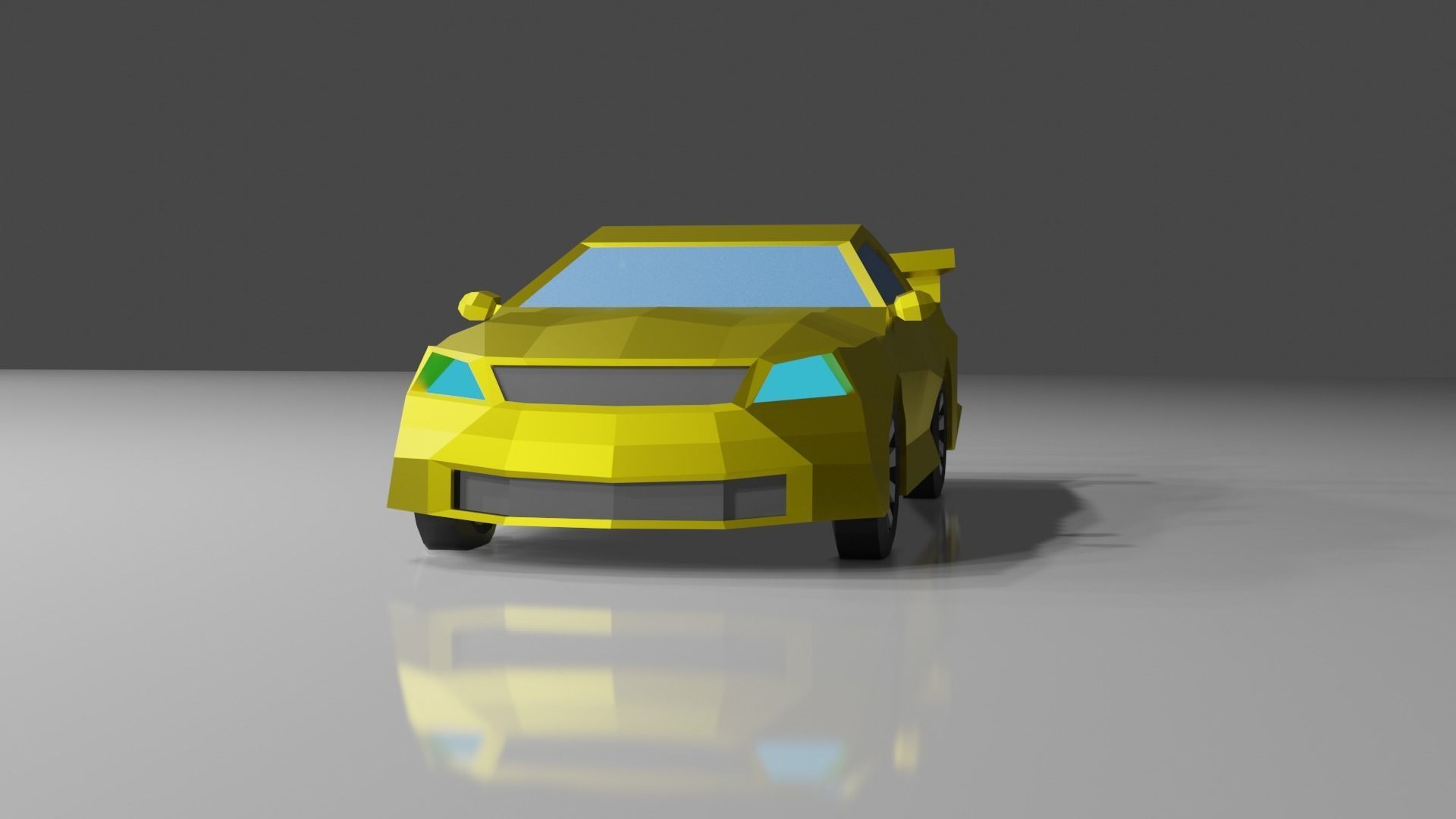 low poly cars car Low-poly 3D model_5