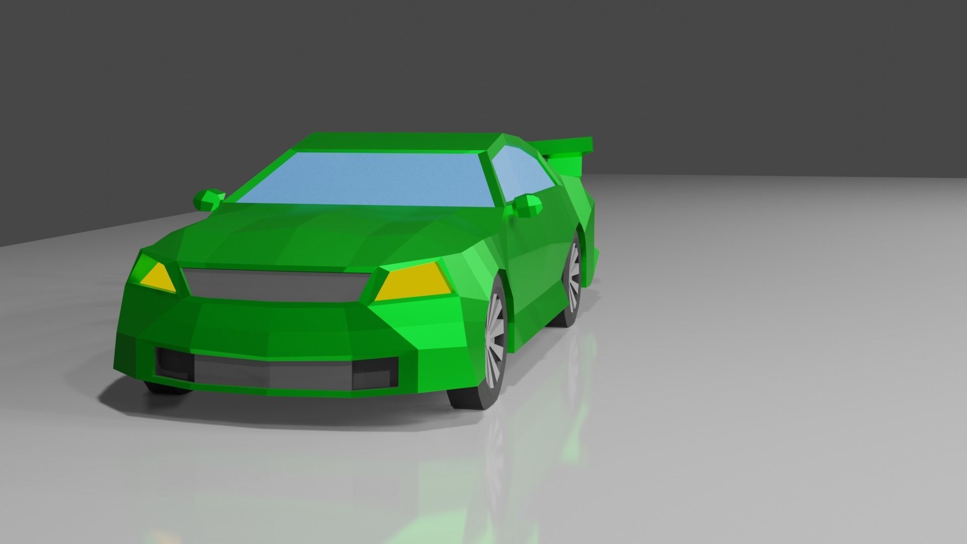low poly cars car Low-poly 3D model_8