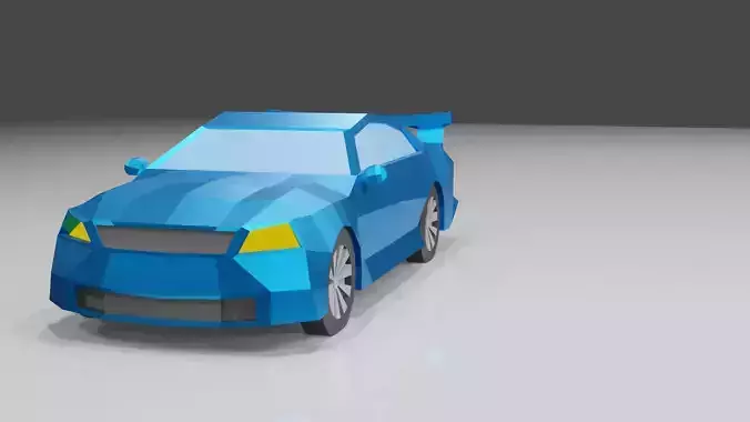 low poly cars car Low-poly 3D model