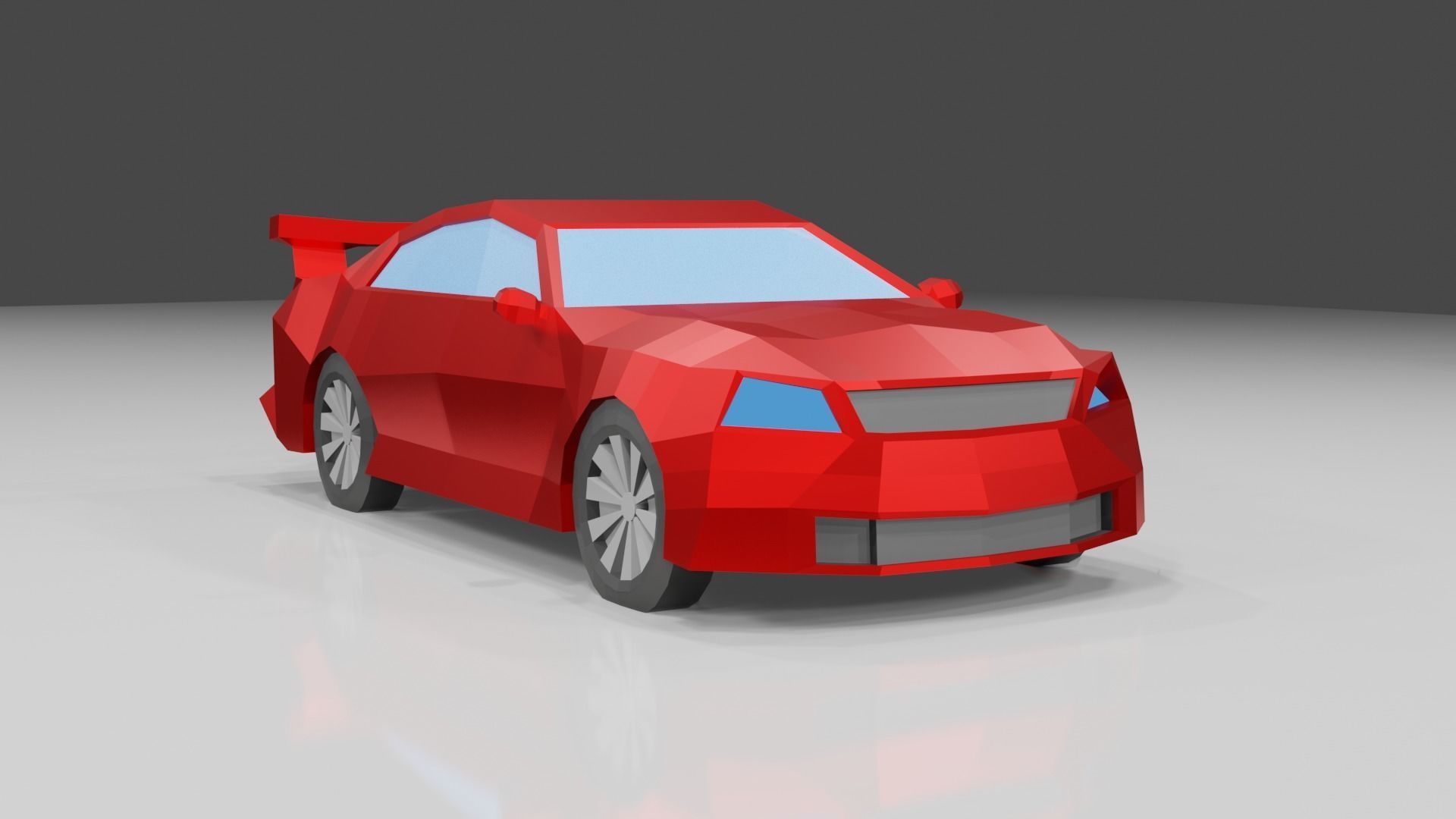 low poly cars car Low-poly 3D model_6