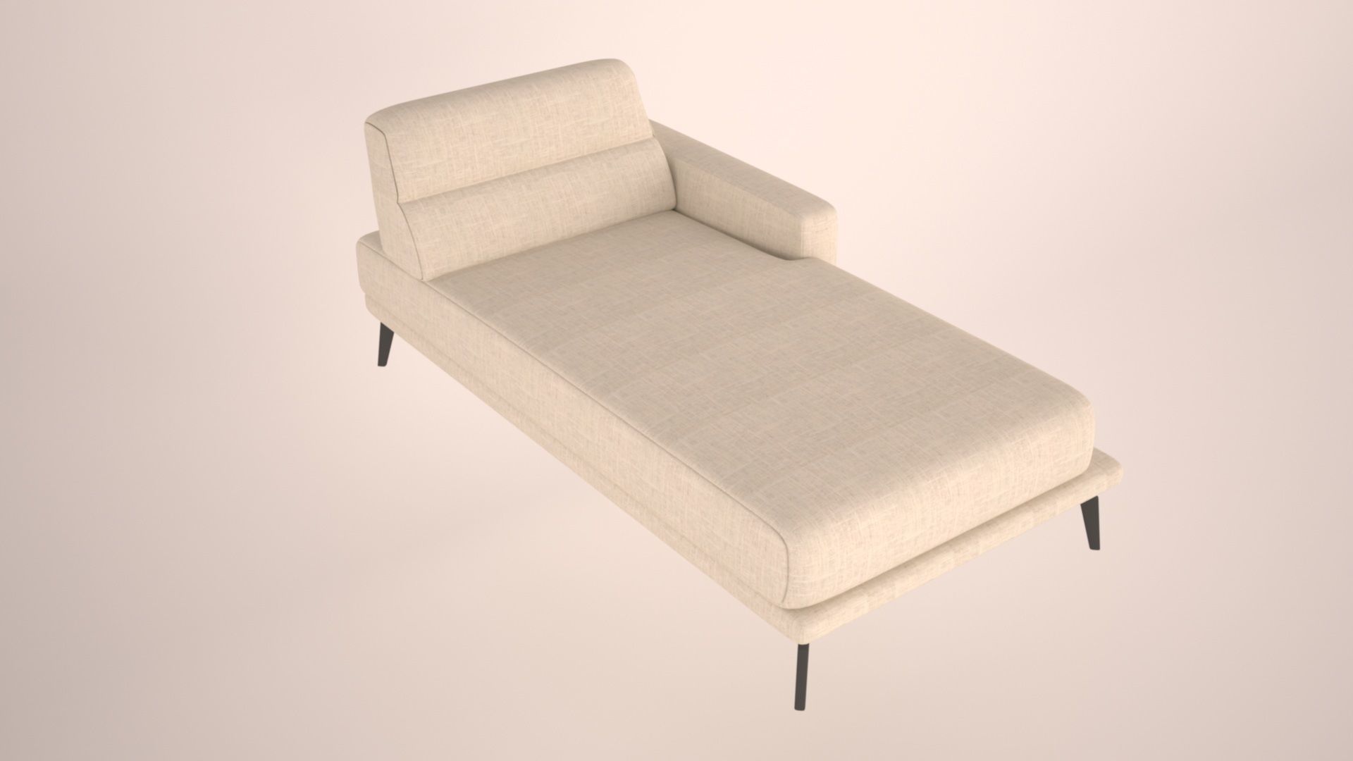 wooden sofa 3D model_2
