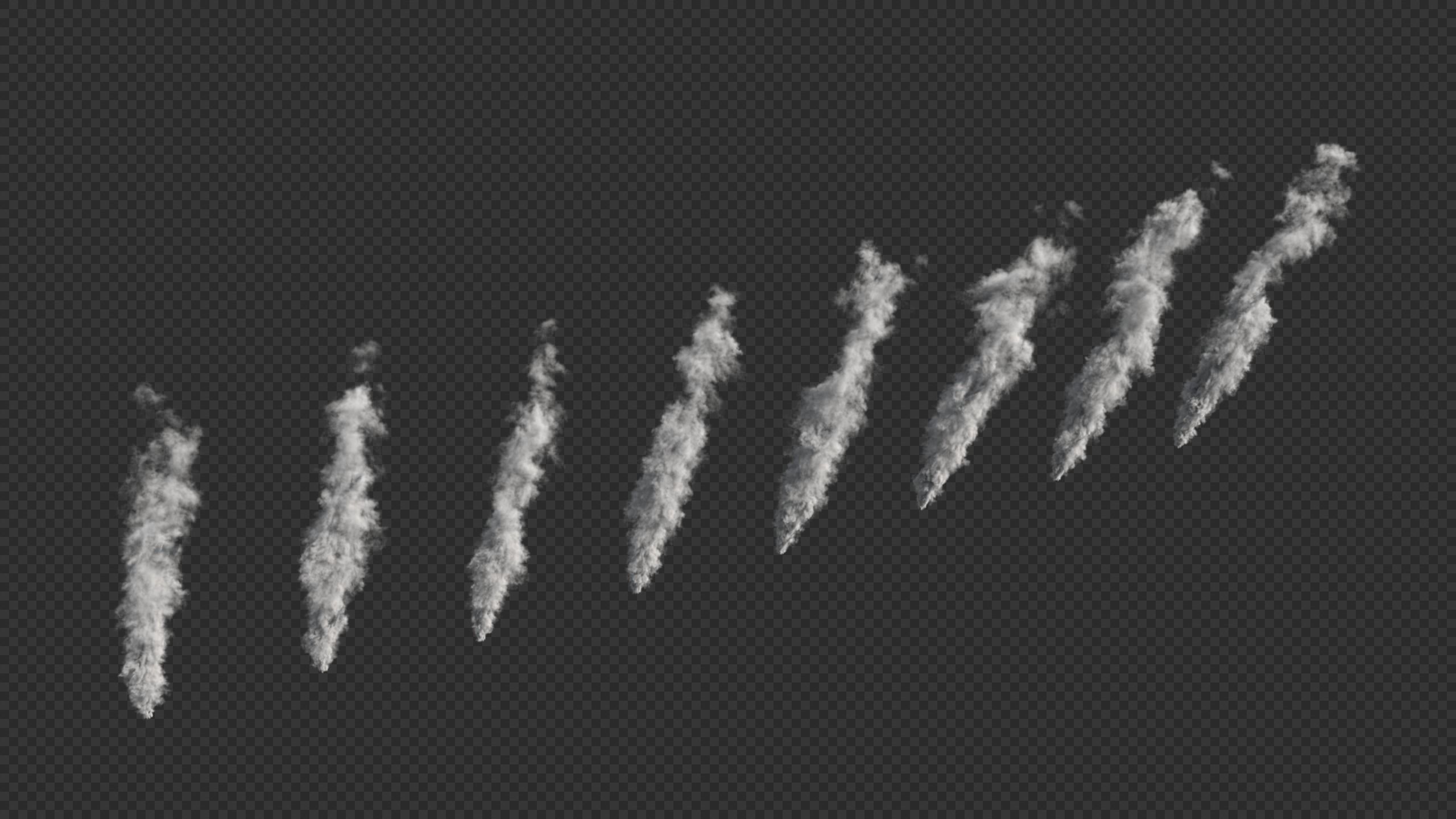 Rising Smokestack Clouds 3D model_2